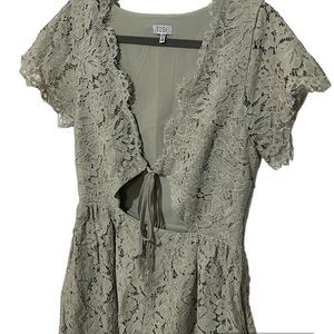 Green Lace Tobi Cocktail Dress